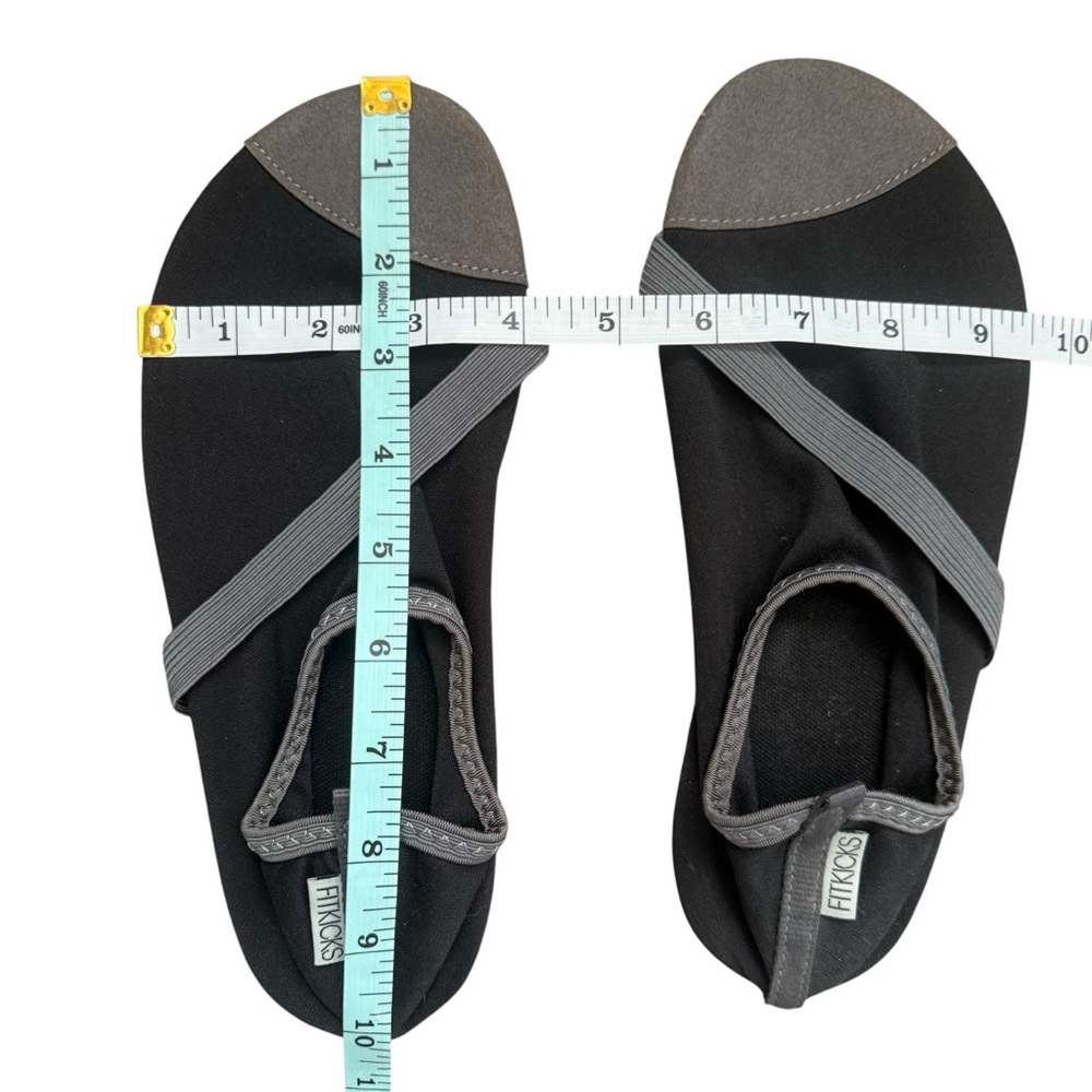 Fitkicks Women's Black and Gray Water Shoes - Picture 3 of 4